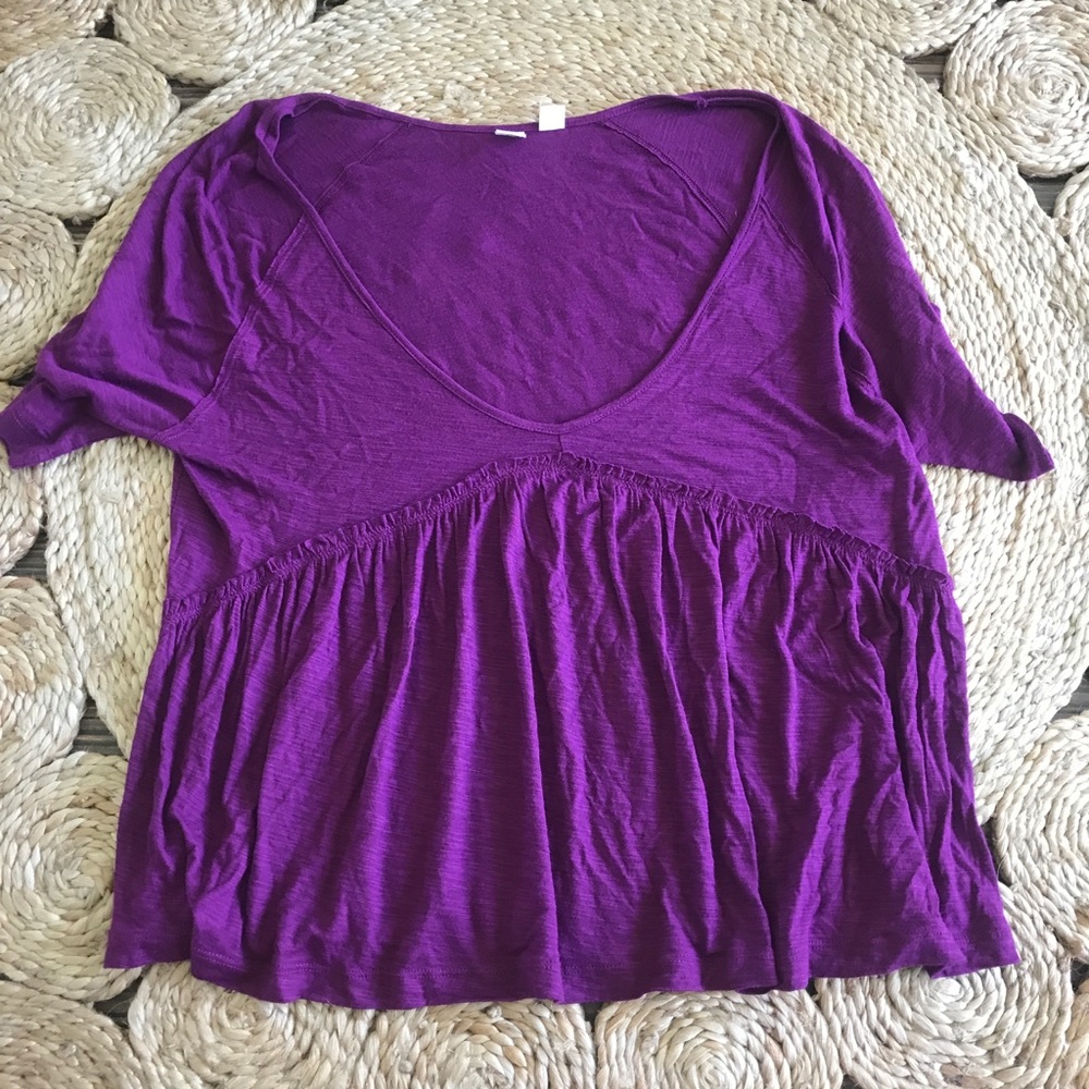 Ruffled bottom shirt